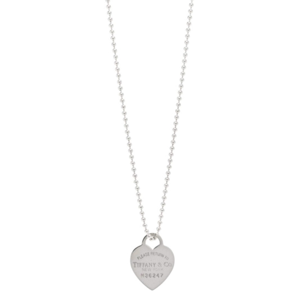 Sterling Silver Return To Tiffany Heart
Tag Pendant Bead Chain Necklace